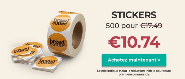 Imprimer Stickers au meilleur prix. Haute qualité et livraison rapide.